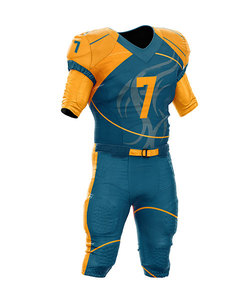 2025 meilleurs uniformes de Football américain sublimés personnalisés usine en gros maillots en sergé manches courtes pour la saison estivale - Product Image 4