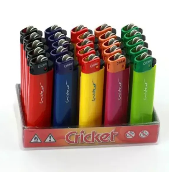 Goedkope Gekleurde Navulbare Cricket Aanstekers/Wegwerp Cricket Aansteker Te Koop/Cricket Aansteker Custom Logo Te Koop