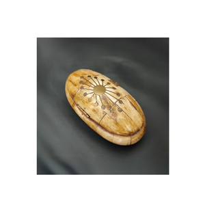 กล่องเครื่องประดับทรงกลมแบบฝังกระดูกดีไซน์งานฝีมืออินเดียเป็นมิตรกับสิ่งแวดล้อมสำหรับจัดเก็บและจัดแสดง - Product Image 1