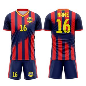 เสื้อเจอร์ซีย์ใส่เล่นฟุตบอลเสื้อเจอร์ซีย์เล่นฟุตบอลแบบตาข่ายออกแบบโลโก้ได้ตามต้องการ - Product Image 1