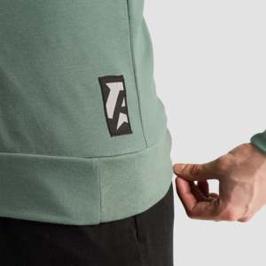 Sudadera GAI Prime Slim Fit, 100% Algodón Tejido, Verde, Tallas XXS a 6XL, Diseño de Parches con Serigrafía, Logotipo Personalizado para Correr - Product Image 6