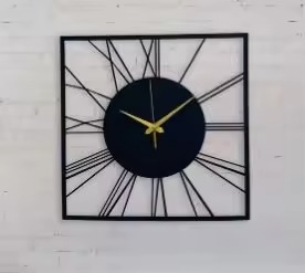 Trendy Metal Handicrafts Modern Luxury Wall <b>Clock</b> with Rustic Roman Numeral Design Handcrafted Timepiece Latest Simple Design - Product Image 2