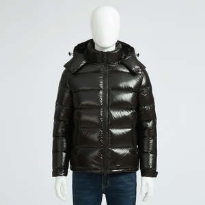 Conception de logo personnalisée OEM, veste rembourrée d'hiver chaude, veste légère en polyester, veste matelassée à bulles, fabrication - Product Image 4