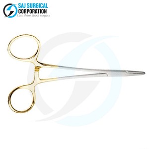 Disponible en acier allemand stérilisable d'hôpital médical professionnel de porte-aiguille de couleur d'or pour la réutilisation dans des salles d'opération - Product Image 6