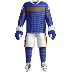 Uniforme de hockey sur glace unisexe de qualité supérieure Ensembles fabriqués en polyester avec logo personnalisé Uniformes de hockey unisexe avec sublimation bon marché - Product Image 5