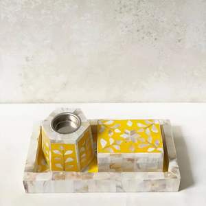 Brûleur de Bakhur incrusté d'os fabriqué à la main avec détails en agate - Product Image 6