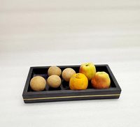 Plateau de service rectangulaire en bois moderne de qualité supérieure, durable, écologique, pour fruits, collations, thé, maison, à bas prix