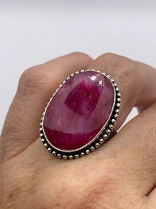 Anillo de rubí Rosa Natural clásico sin calentar sin tratar, ajuste de bisel de piedras preciosas Roby, regalo de aniversario de boda perfecto, piedra natal de julio - Product Image 3