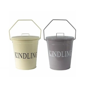 Deluxe Charcoal Bucket in Sleek Black Metal With Elegant Design Perfect for Stylish Indoor and Outdoor Fireplace Storage - Product Image 6