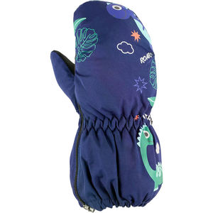 Manoplas de esquí de cuero cálido resistente al agua con logotipo personalizado para niños guantes de invierno al aire libre a prueba de viento para snowboard - Product Image 4