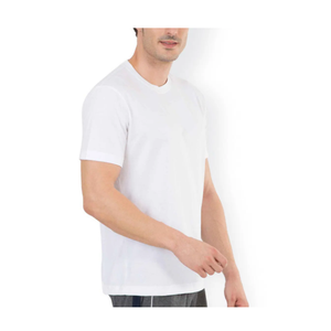 เสื้อยืดผ้าฝ้าย100% สำหรับผู้ชายแบบสั่งทำขนาดใหญ่พิเศษ XXXXXL ใส่ได้พอดีพิมพ์โลโก้วัสดุไม้ไผ่ - Product Image 5