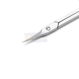 Ciseaux à cuticules russes Logo personnalisé Marque privée Ciseaux de manucure incurvés extra fins et extra pointus avec emballage personnalisé - Product Image 4