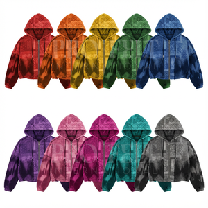 100% High Quality Corduroy Zipper Hoodie Distressed Washed Ribbed <b>Vintage</b> Style Causal Fashion Hoodies <b>Sweatshirt</b> for Unisex - Product Image 1