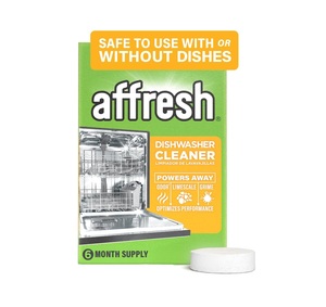 Nettoyant pour lave-vaisselle Affresh, 6 comprimés, stockage 6 mois, éliminateur d'odeurs et de saletés pour cuve et tuyaux de pompe - Product Image 1