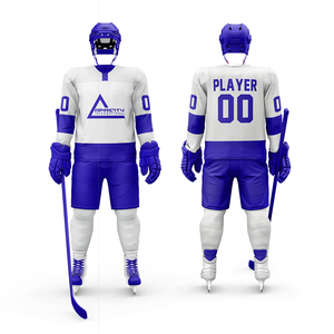 Prix d'usine uniformes de hockey sur glace en polyester personnalisés Fabricant OEM ODM Techniques de sublimation de broderie Maillots sur mesure - Product Image 6