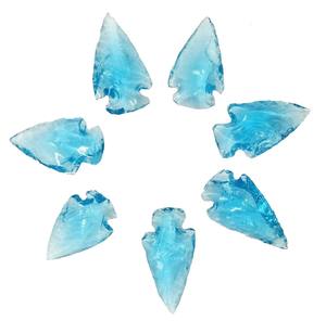 Pointe de flèche d'aigue-marine naturelle pierre naturelle Agate de guérison pointes de flèche en cristal reiki grossiste de pointes de flèche de guérison - Product Image 4