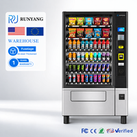 Máquina expendedora inteligente independiente RUNYANG Factory Combo Payment para bebidas y snacks con sabor a frutas, con pago automático de monedas