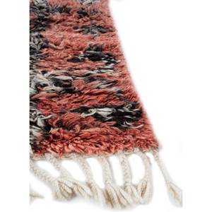 Alfombra de Lana Afgana Anudada a Mano Zuri, Rojo Naranja AKWL-1245, Patrón Abstracto, Alfombra para Sala de Estar, Alfombra Rectangular para Pasillo - Product Image 3