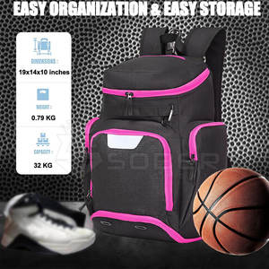 Vente de gros Nouveau design de sac à dos de basket-ball étanche avec sublimation USB et dispositif antivol Sacs à dos de basket-ball - Product Image 2