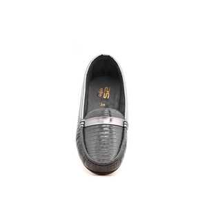 WN4219 Sandalias de tacón gris con diseño Peep Toes - Product Image 1