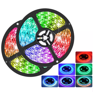 可编程Ip20 Ip65防水内置集成电路像素可寻址全彩Ws2811 Ws2812b 5050 5v 12v Rgb发光二极管条形灯智能 - Product Image 1