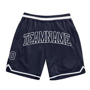 Industrie Direct Engro Sportswear Basketball shorts Custom Navy Navy-White Authentic Throwback Basketball Shorts - Product Image 1