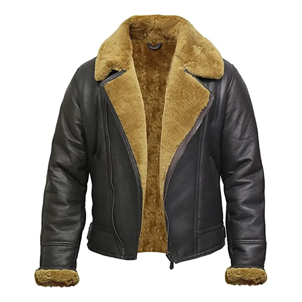 High Quality Wholesale Men Clothing Classical Product Custom Logo Shear-Ling B3 Jackets BY PASHA INTERNATIONAL
