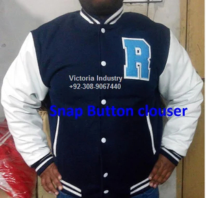 Veste universitaire unisexe en cuir et laine de qualité supérieure, veste universitaire unisexe, patchs personnalisés, veste de baseball, veste de lettreman - Product Image 3