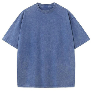 Camiseta personalizada 100 de algodón para hombre, camiseta lavada con ácido suelta, logotipo personalizado, gráfico desvanecido, camiseta lavada Vintage, camiseta lavada con ácido Vintage - Product Image 4