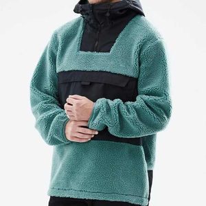 Wholesale 2025 Custom made <b>Fleece</b> Hoodie Zipper Woolen Fuzzy Warm Oversized Winter <b>sherpa</b> fleeced hoodies For Men - Product Image 1