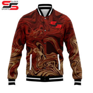 Venta al por mayor en blanco bombardero chaqueta universitaria hombres Letterman Varsity hombre chaqueta personalizada sublimación Universidad chaqueta de béisbol para hombre - Product Image 4