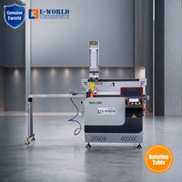 Máquina de Fresado y Perforación de Perfiles de Aluminio CNC de 3 Ejes Automática 180 °   Mesa Giratoria para Procesamiento de Marcos de Ventanas y Puertas de Alta Precisión