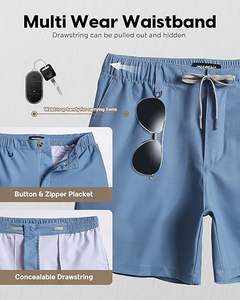 Shorts de plage en chanvre naturel pour hommes, nouvelle collection été 2025, style Hawaï, haute qualité, vêtements de vacances pour hommes - Product Image 3