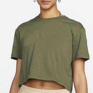 2025 New Design Women <b>Crop</b> <b>Top</b> Custom Blank logo <b>Crop</b> <b>Top</b> Ladies Short <b>Sleeves</b> Active Stretch <b>Crop</b> <b>Top</b> Ladies OEM Service - Product Image 1