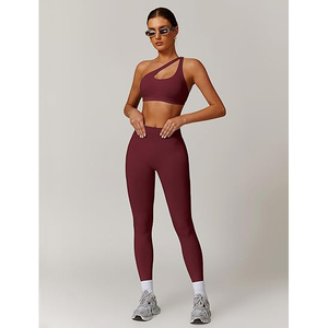 Ensemble de vêtements de sport pour femmes, yoga, soutien-gorge sans couture, leggings extensibles, respirants, taille haute, vêtements de fitness - Product Image 5