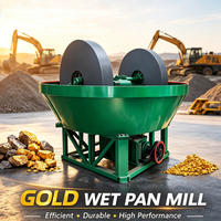 Broyeur à haute efficacité pour minerai d'or, équipement d'extraction aurifère, moulin à tambour humide pour l'extraction et le traitement de l'or