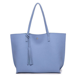 Salva Faux Leather Blue Leopard Print Tote Bag Women Shoulder Handbag Zipper Closure Custom Logo Fashion Purse 21L Arcuate - Product Image 1