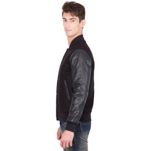 Veste d'université Letterman personnalisée du fabricant OEM pour hommes Tissu de laine de haute qualité Chenille CollegeBaseballjacket pour hommes - Product Image 3