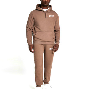 Chándales de lana suave de algodón 100% para hombre, chándales cómodos de alta calidad con diseño de logotipo personalizado, chándales para hombre con estampado - Product Image 5