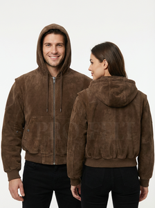 Sweat à capuche confortable pour l'hiver, fermeture éclair et capuche réglable, décontracté, élégant, tendance, vêtements pour hommes, sweat à capuche en coton lourd - Product Image 2