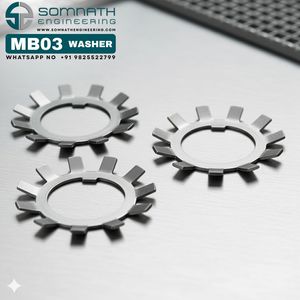 Arandela de bloqueo de alta calidad MB03 para tuercas de bloqueo métricas KM03 MB01 a MB40 Accesorio de rodamiento Arandela de bloqueo - Product Image 6