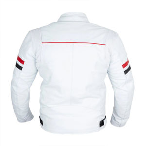 Chaqueta de cuero genuino personalizable de alta calidad a prueba de viento e impermeable para motocicleta y carreras de autos transpirable-Fabricante directo - Product Image 5