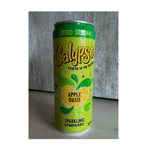 Venta al por mayor de limonada Calypso Zero Sugar Apple Oasis en latas de 330 ml, 24 latas por caja, 24 cajas por palé para un almacenamiento y logística eficientes. - Product Image 5
