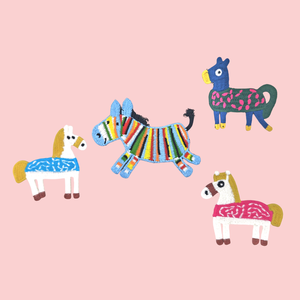 Parches de Lona Bordados en 3D con Forma de Caballo Coloridos para Coser en Gorras - Product Image 1