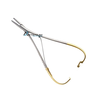 ASTERIUM Precision Mathieu Needle <b>Holder</b> Stainless Steel Autoclavable Surgical Tool for Needle <b>Control</b> Suture Placement - Product Image 1