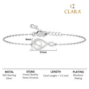 NOVAMART Fine 925 Pure Silver Real Pearl Hand <b>Bracelet</b>- <b>Bracelets</b> & Bangles Wholesale Export - Product Image 6