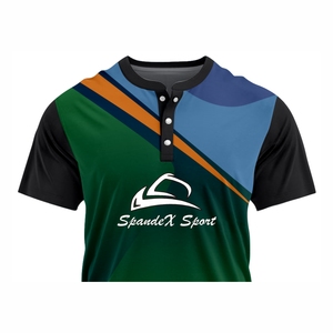 Venta al por mayor de camisetas de golf OEM logotipo personalizado Athletic Fit Collar se mantiene 100% algodón camiseta para los hombres de corte suelto impreso camisetas - Product Image 4