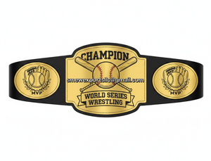 Baseball Title <b>Belt</b> Custom Made Championship Competition-Low Waist Design Lining - Product Image 3