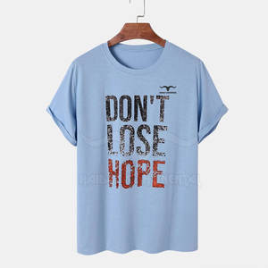 Contraste Trim Última moda Nuevo diseño Camiseta Ropa de calle Logotipo impreso personalizado Hombres Camisetas - Product Image 1