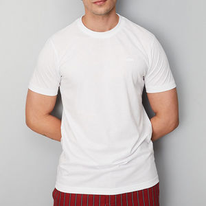 Camiseta de gimnasio de manga corta personalizada para hombre al por mayor, Camiseta de algodón 100% a granel para deporte, correr, culturismo muscular, camiseta transpirable para - Product Image 1